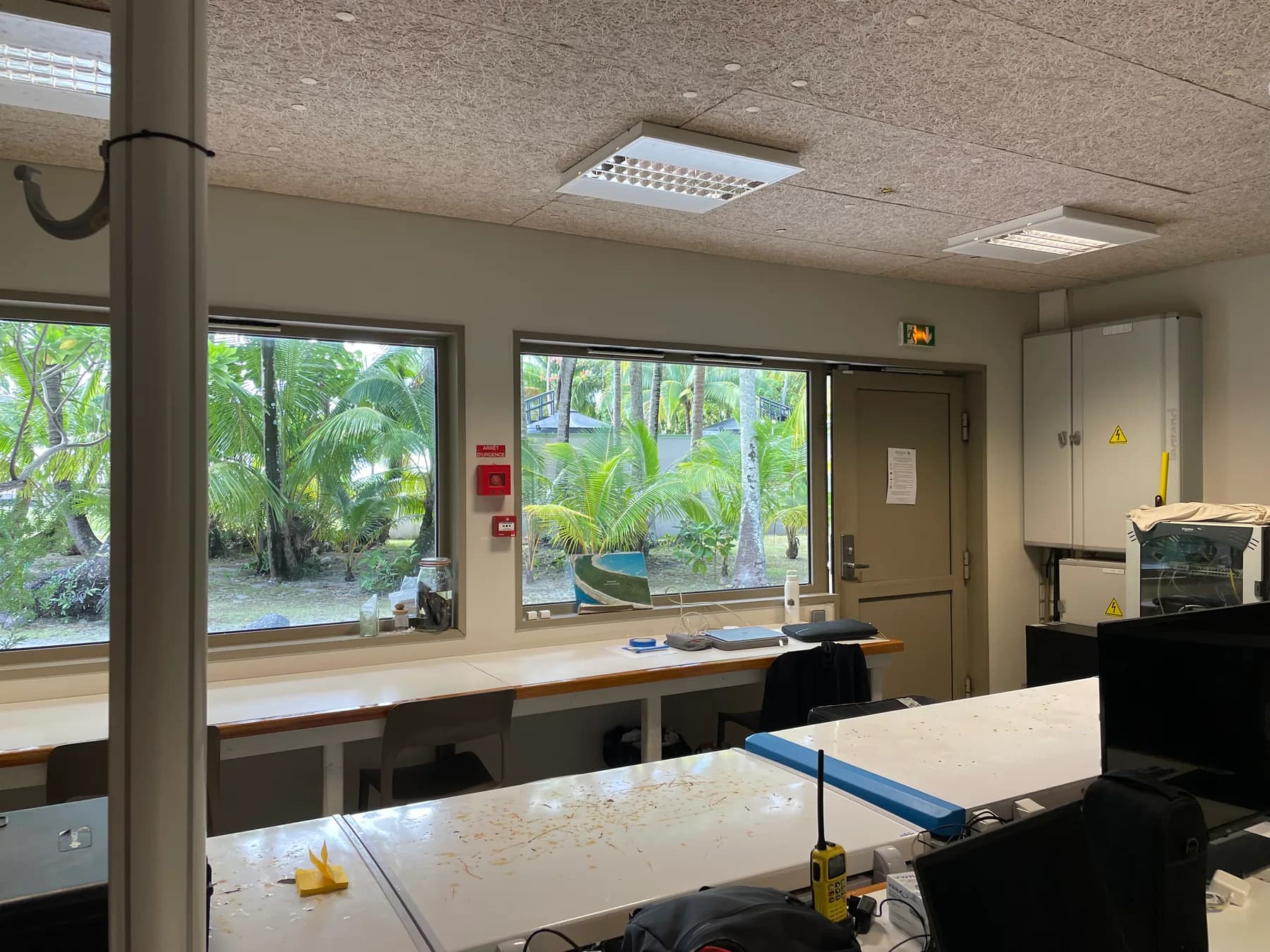 Inside the Bailey Field Station dry laboratory