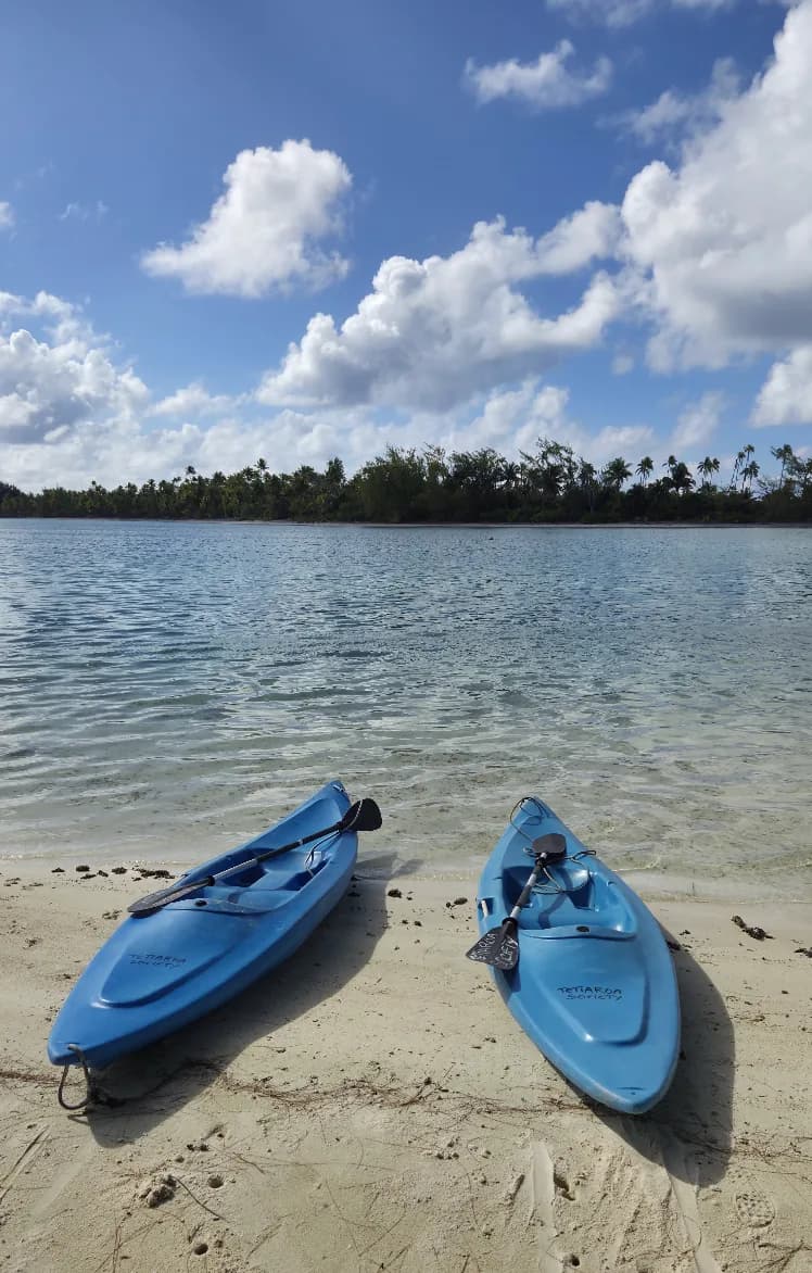 Kayaks available for use at Bailey Field Station