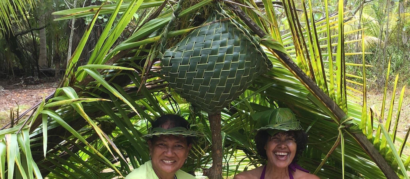 having fun with coconut fibers
