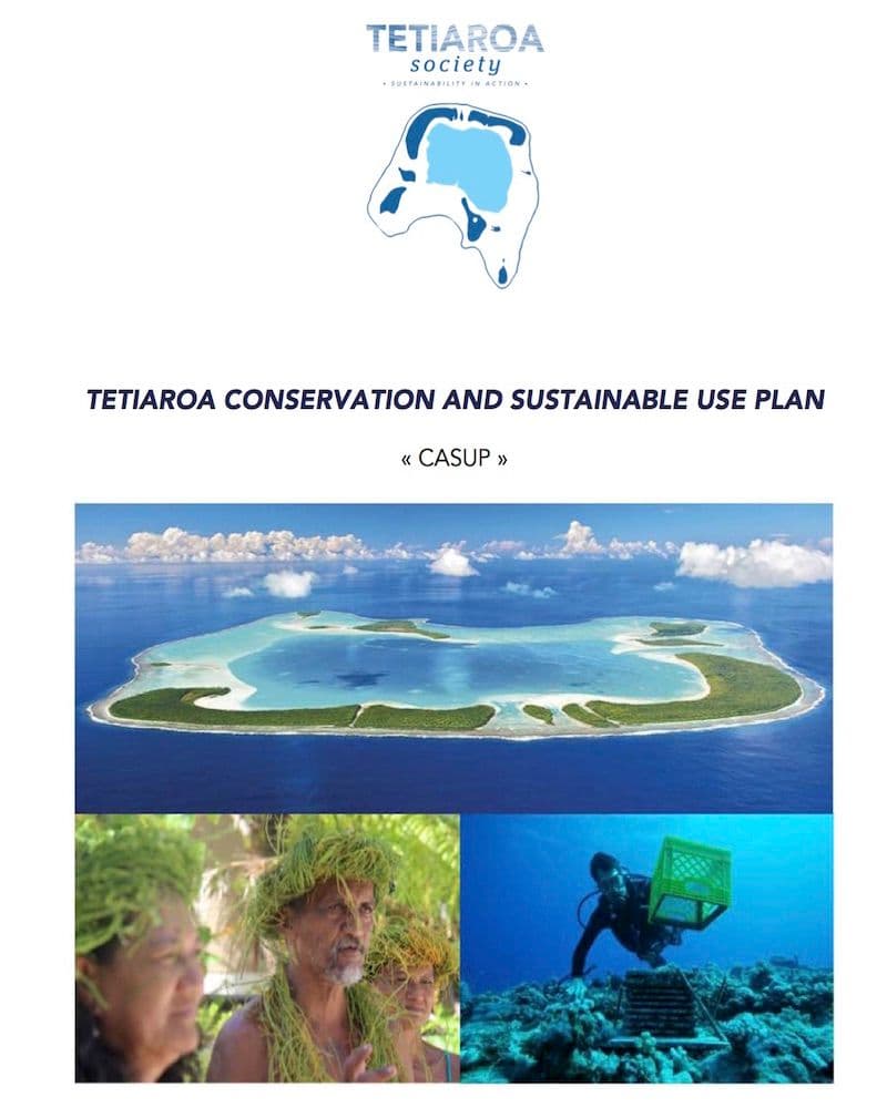 read the pdf: Tetiaroa Conservation and Sustainable Use Plan