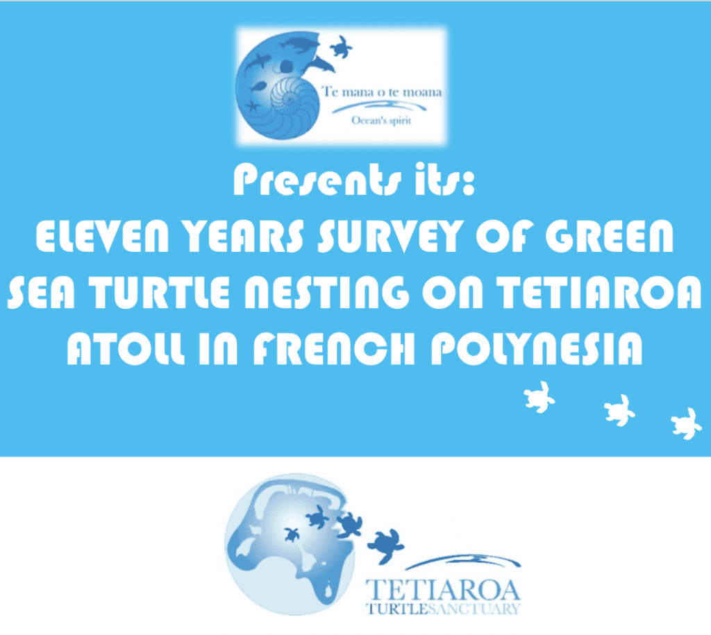 Eleven-year study of green turtle nesting on Tetiaroa