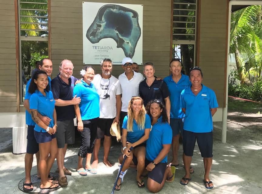 Obama visited the Tetiaroa Society Research Center